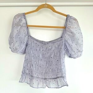 Zara Dotted Crop Top